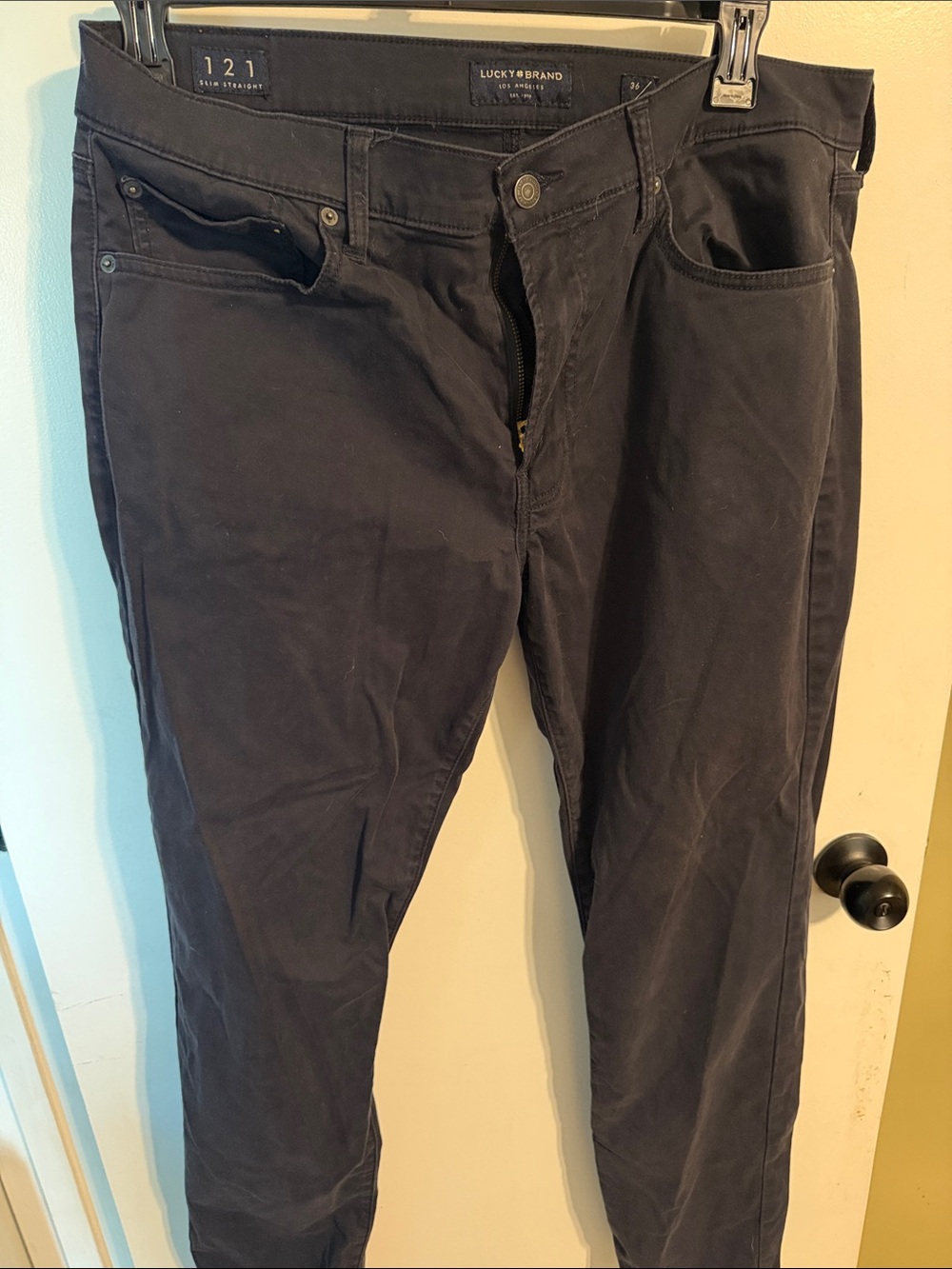 Lucky Brand Charcoal Slim Straight Jeans